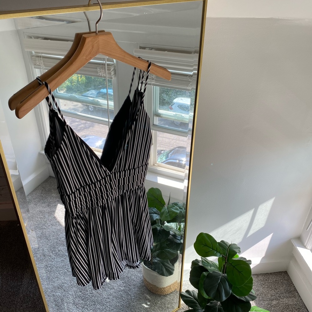 Striped romper